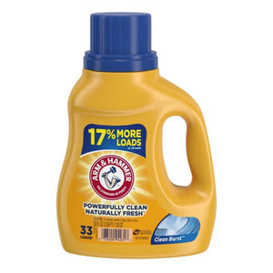 Arm and Hammer Clean Burst Powerfully Clean Vibrantly Fresh Liquid Laundry Detergent 33Oz (975ml)