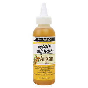 Aunt Jackies Natural Growth Oil Blends Repair My Hair Argan Oil Nourishing Hair and Scalp Treatment 4Oz (118ml)
