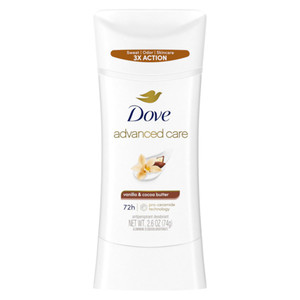 Dove Advanced Care Vanilla and Cocoa Butter Antiperspirant Deodorant Stick Protection and Skin Loving Underarms Care 2.6Oz (74g)