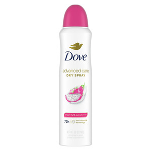 Dove Antiperspirant Deodorant Dry Spray Dragon Fruit and Coconut Cream Odor Protection 3.8Oz (107g)