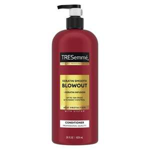 Tresemme Keratin Smooth Blowout Heat Protection Hair Conditioner for Frizz and Flyway Control 28Oz (828ml)