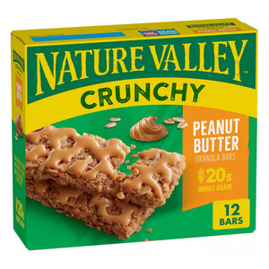 Nature Valley Granola Bars Peanut Butter and Crunchy 8.94Oz (253g), 12Ea