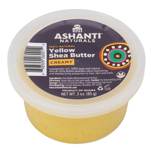 Ashanti Naturals Softens Hydrates Soothes Creamy Yellow Shea Butter 3Oz (85g)