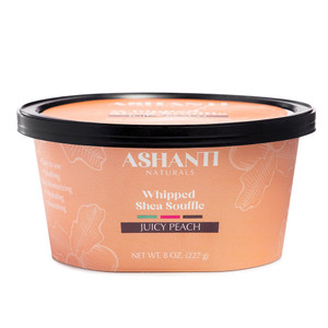 Ashanti Naturals Whipped Shea Souffle Juicy Peach Rich and Creamy Moisturize Protect All Types of Skin 8Oz (227g)