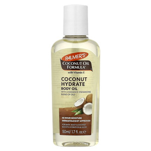 Palmers Coconut Hydrate Body Oil with Coconut Oil Formula for Bath and Body 1.7Oz (50ml)
