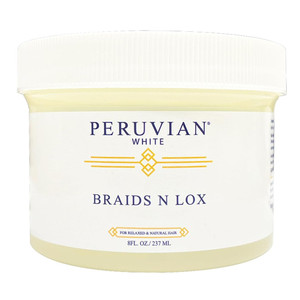 Peruvian White Braids N Lox Braiding Gel for Natural Hair 8Oz (237ml)