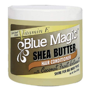 Blue Magic Shea Butter Pressing Cream for Hair Styling Hydrating Smoothing 12Oz (340g)