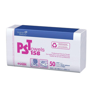 Graham Beauty 16159 Professional Service Towels 12"x24.5", 50Ea Graham Beauty 16159 Professional Service Towels 12"x24.5", 50Ea