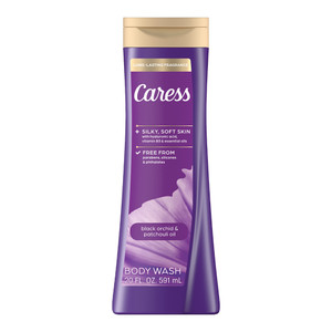 Caress Black Orchid and Patchouli Oil Body Wash for Gentle Cleansing and Moisturizing Skin 20Oz (591ml)
