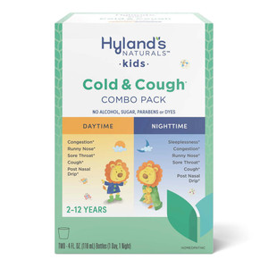 Hylands Kids Day and Night Syrup for Cold and Cough Relief 4Oz (118ml) 2Ea