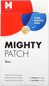 Hero Cosmetics Mighty Patches Duo for Targeted Blemish Healing 12Ea
