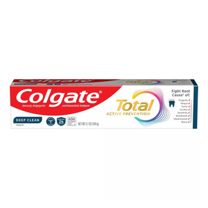Colgate Total Deep Clean Antibacterial Toothpaste Fresh Breath and Protection Formula 5.1Oz (144g)