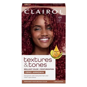 Clairol Textures and Tones Hair Color 6R Ruby Red Ammonia Free 1Ea