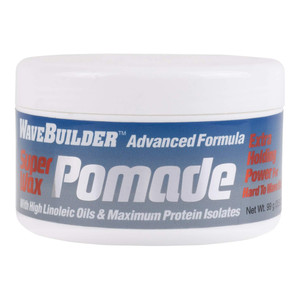 Wavebuilder Advanced Formula Super Wax Pomades Extra Power Hard to Wave Hair 3.5Oz (99g)