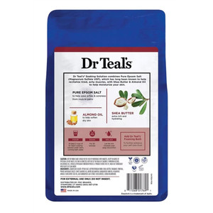 Dr Teals Pure Epsom Salt Soaking Solution with Shea Butter Almond Oil Helps Aches and Soreness from Muscle Pains 3Lbs