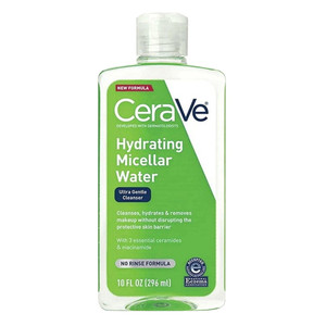 CeraVe Hydrating Micellar Water Ultra Gentle Facial Cleanser No Rinse Formula 10Oz (296ml)