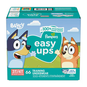Pampers Easy Ups Training Pants for Boys Size 3T to 4T 66Ea
