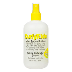 Curly Kids Mixed Texture Hair Care Revitalize and Moisturize Super Detangle Spray 12Oz (360ml)