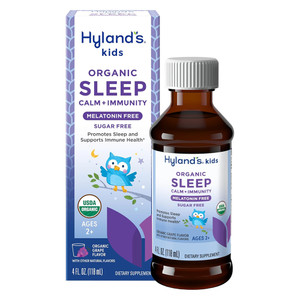 Hylands Organic Kids Sleep Calm Plus Immunity Melatonin and Sugar Free Liquid 4Oz (118ml)