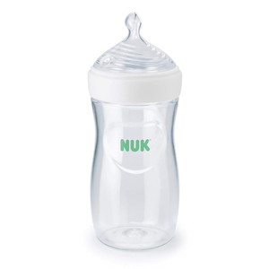 NUK Simply Natural Baby Bottle with SafeTemp for Easy Feeding and Temperature Control 1Ea