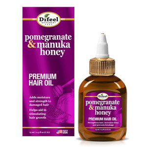 Difeel Pomegranate and Manuka Honey Premium Hair Oil Helps Aid Stimulating Hair Growth 2.5Oz (75ml)