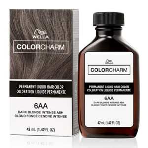 Wella Color Charm Permanent Liquid 6AA Dark Blonde Intense Ash Blonde Hair Color 1.42Oz (42ml)
