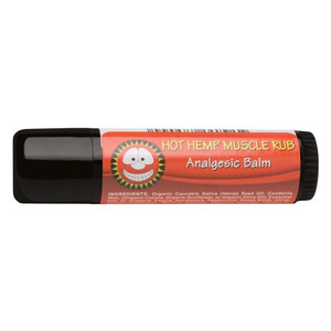 The Merry Hempsters Vegan Hemp Hot Muscle Rub Analgesic Balm Therapeutic Rub for Sore Muscles 0.6Oz