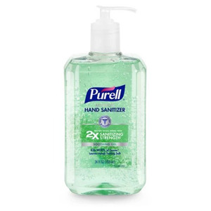 Purell Advanced Hand Sanitizer Soothing Gel Aloe Scent Leaves Hands Feeling Soft 24Oz (708ml)