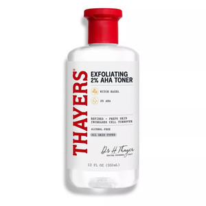 Thayers 2 Percent AHA Exfoliating Facial Toner Gentle Skin Resurfacing Toner 12Oz (355ml)