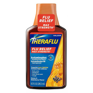 Theraflu Max Strength Daytime Severe Cold Relief Multi Symptom Liquid Medicine 8.3Oz (245.5ml)