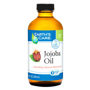 Earths Care Jojoba Oil Natural Moisturizer for Skin Hair and Nails 8Oz (236ml)