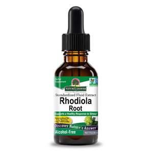 Natures Answer Rhodiola Root Extract Alcohol Free Supports Stress and Sleep Health 1Oz (30ml)