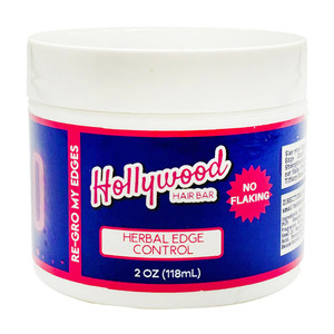 Hollywood Hair Bar Growth Edge Control Long Lasting and Maximum Hold for Sleek and Smooth Styles 2Oz (118ml)