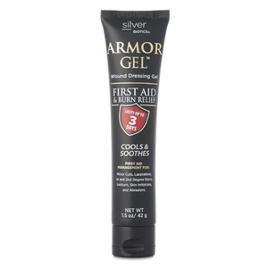 Silver Biotics Armor Gel Wound Dressing Gel First Aid and Burn Relief Cools and Soothes 1.5Oz (42g)