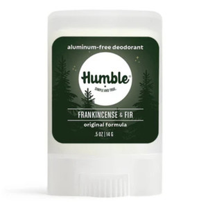 Humble Brands Holiday Aluminum Free Deodorant Stick Travel Size Original Frankincense and Fir 0.5Oz (14g)