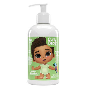 CurlyBaby Baby Isaiah Hair Shampoo for Gentle Tear Free Cleansing and Moisturizing 8Oz (239ml)