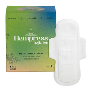 Hempress Hygienics Hemp Period Feminine Pads 12Ea