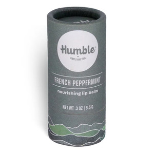 Humble Brands French Peppermint Lip Balm for Moisturizing and Protecting Lips 0.3Oz (8.5g) 8Ea