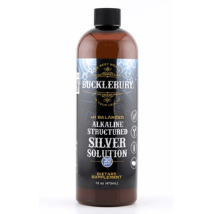 Bucklebury Alkaline Structured Silver Solution for Immune System Support 16Oz (473ml)