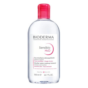Bioderma Sensibio H2O Micellar Cleansing Water for Removes Makeup and Impurities 16.7Oz (500ml)