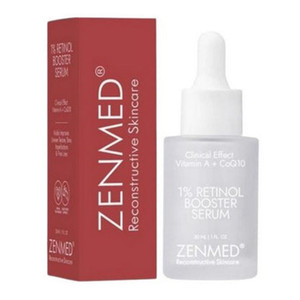ZenMed 1 Percent Retinol Booster Facial Serum for Smoother Skin 1Oz (30ml)