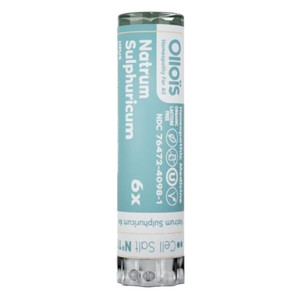 Ollois Organic Natrum Sulphuricum 6X Temporary Relief from Nausea Vomiting and Digestive Issues Associated with Flu 80 Pellets 1Ea