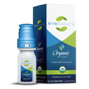 Eyeganics Organic Tears Relief for Dry Eyes Resilient Relief and Potent Protection Eye Irritation 0.3Oz (10ml)