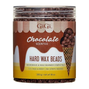Gigi Hard Wax Beads for Hair Removal Chocolate Scented 10Oz (283g)