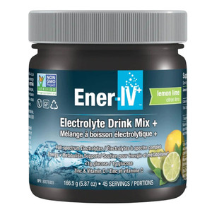 Ener IV Electrolyte Drink Mix Lemon Lime for Hydration and Energy Metabolism Support 5.87Oz (166.5g)