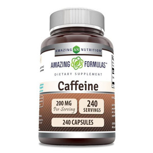 Amazing Nutrition Dietary Supplement Caffeine 200mg Capsules 240Ea
