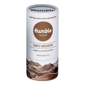 Humble Vegan and Sensitive Simply Unscented Deodorant 2.65Oz (75g)