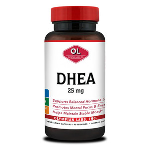 Olympian Labs DHEA 25mg Vegetarian Capsules Supports Balanced Hormone Levels 90Ea
