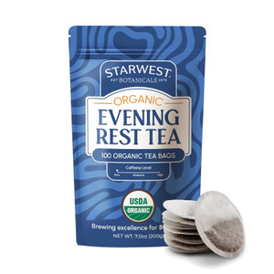 Starwest Botanicals Organic Evening Rest Herbal Tea Bags 7Oz (200g)