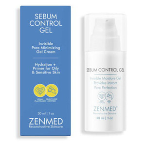 Zenmed Sebum Control Gel Cream Invisible Moisture Leaves Skin Perfected with Matte Finish 1Oz (30ml)